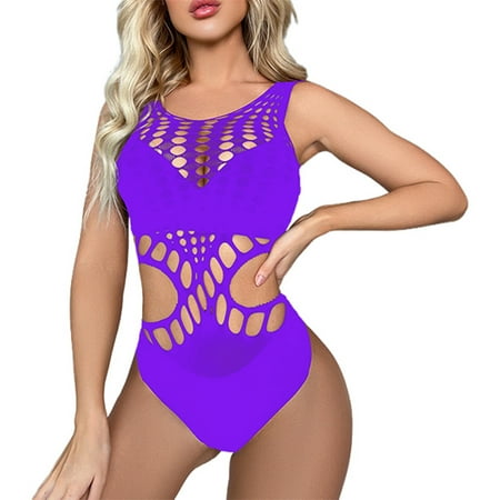 Ladies  Sexy Silk Stockings Jacquard Mesh Stockings Hanging Neck Lace Backless Silk Stockings Mesh Stockings Sexy Lingerie plus Size Lingerie for Women 4x-5x Big Bust Lingerie for Women Bustier