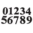 thumbnail image 1 of 10pcs 5cm Number Sign Modern Plaque Number House Hotel Door Address Digits Sticker Plate Sign (0-9,1pc for Each Number, Black), 1 of 7
