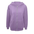 thumbnail image 5 of NIEWTR Baby Hoodie for Boy Girl, Full Zip-up Lightweight Thin Jackets Coat Sweatshirts Boys Little Girls Hoodies Sweatshirt (11-12 Years,Z06-Light Purple), 5 of 5