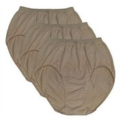 Bali Women`s Comfort Revolution Microfiber Seamless Brief (Pack of 3) 3 Nude