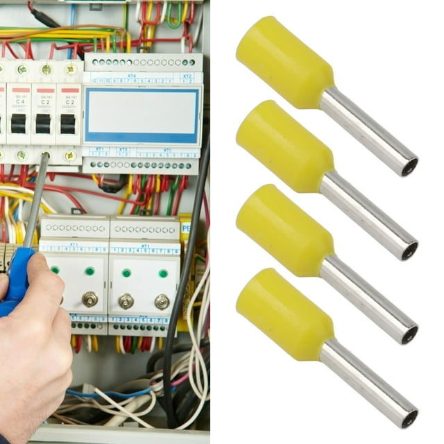 Pin Cord End Connector, Waterproof Multipurpose Insulated Ferrules Terminal Sealing Visual Inspection Prevent Corrosion PVC Shell for Electronic Industry