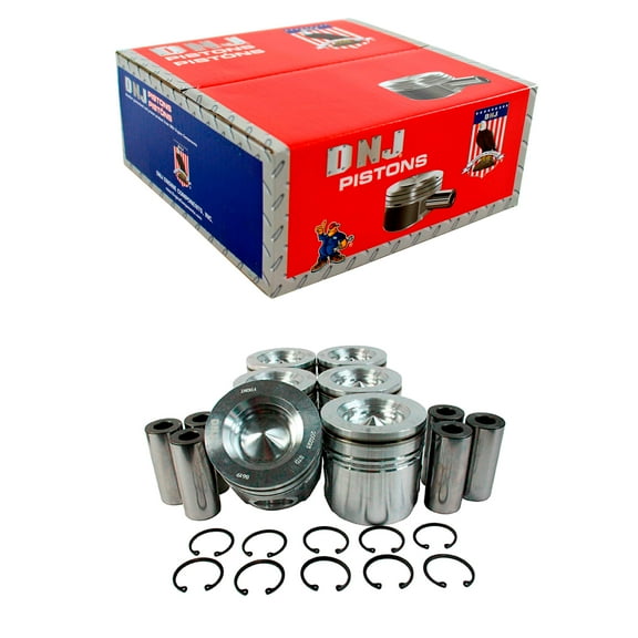DNJ P1167 Piston Set Standard Size Fits Cars & Trucks 07-15 Ram Dodge 2500 6.7L L6 OHV TC