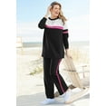 thumbnail image 5 of Woman Within Plus Size Color Block Long Sleeve Sweatshirt, 5 of 5