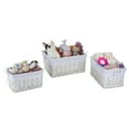 Badger Basket Set of Three Baskets, White