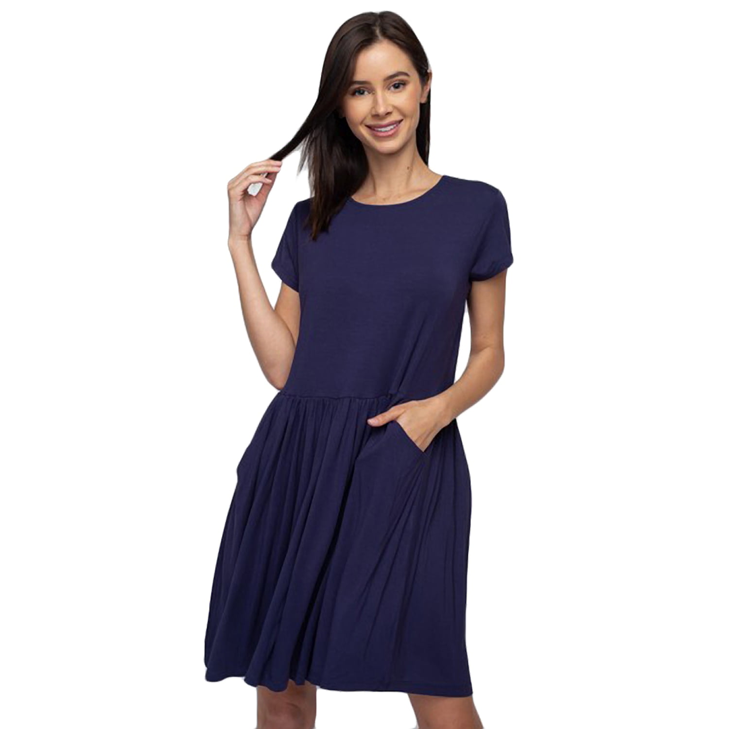 short sleeve babydoll dress
