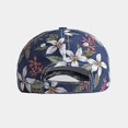 thumbnail image 3 of Gorra de béisbol con flores para mujer, gorra con estampado de flores y hojas de algodón, correa trasera suave, 1 unidad JAMW Sencillez, 3 of 3