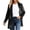 Black, variant on Solid Velvet Blazers Jackets for Women Business Casual Oversized Long Suit Jacket Dressy Cardigan Blazer Work Office Black L