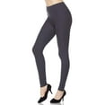 thumbnail image 4 of Kuda Moda Women's Ultra Soft Peach Skin Full Length Ankle Legging Pants, 4 of 6