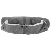 Toyvian Hand Warming Stroller Dark Grey Plush Windproof 1Pack