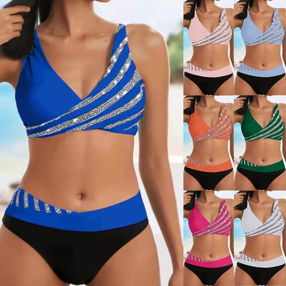 Ayfxijin Swim Suits for Women, Summer Women's Print Swimsuit Fashion Swimwear Beachwear Siamese