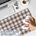 thumbnail image 4 of Long Mouse Pads for Desk,Green and Red Christmas Plaid Pattern Desk Mats on Top Of Desks, Desk Mouse Pad Extra Large with 3mm Non-Slip Base and Stitched Edge for Gaming,Office,Work,Home 31.5x15.7in, 4 of 5
