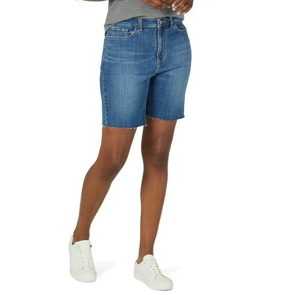 Lee Women's High Rise Cut Off Short