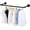 Black, variant on PETGLE 36 inch Industrial Pipe Clothes Rack Wall Mount For Hanging Rod Bar for Laundry Room Up to Max Load 135Lb Black