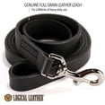thumbnail image 2 of Logical Leather 6 Foot Dog Leash - Best for Training - Heavy Full Grain Leather Lead - Black 6 Foot Black, 2 of 3