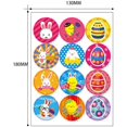 thumbnail image 3 of BAMAIA 24 Sheets Easter Theme Stickers Rabbit Egg Chick Self Adhesive Sticker Round Labels Decals for Easter Party Gift Box Gift Wrapping Decor, 3 of 5