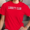 thumbnail image 3 of Smartprints Liberty Club Bold Varsity Women's T-Shirt Red, Cotton, 3XL, 3 of 4