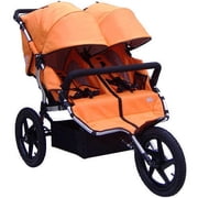 Tike Tech All Terrain X3 Sport Twin Jogger Stroller, Orange