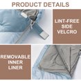 thumbnail image 2 of Sleeping Bags for Adults Kids - 3 Season Cold&Warm Weather Waterproof Sleeping Bags with Removable Liner - Lightweight Sleeping Bags for Camping Hiking Outdoor Travel, Blue- Left Zipper, 2 of 9