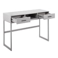 thumbnail image 2 of Franklin Contemporary Console Table In Grey Metal And Grey Wood By, 2 of 5