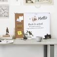 thumbnail image 6 of White Board & Cork Bulletin Board, 24" X 18", Combination Dry Erase Board & Cork Board, Vision Board for Home, Office, School - Includes 6 Magnetic Markers, 1 Eraser, 2 S, 6 of 6
