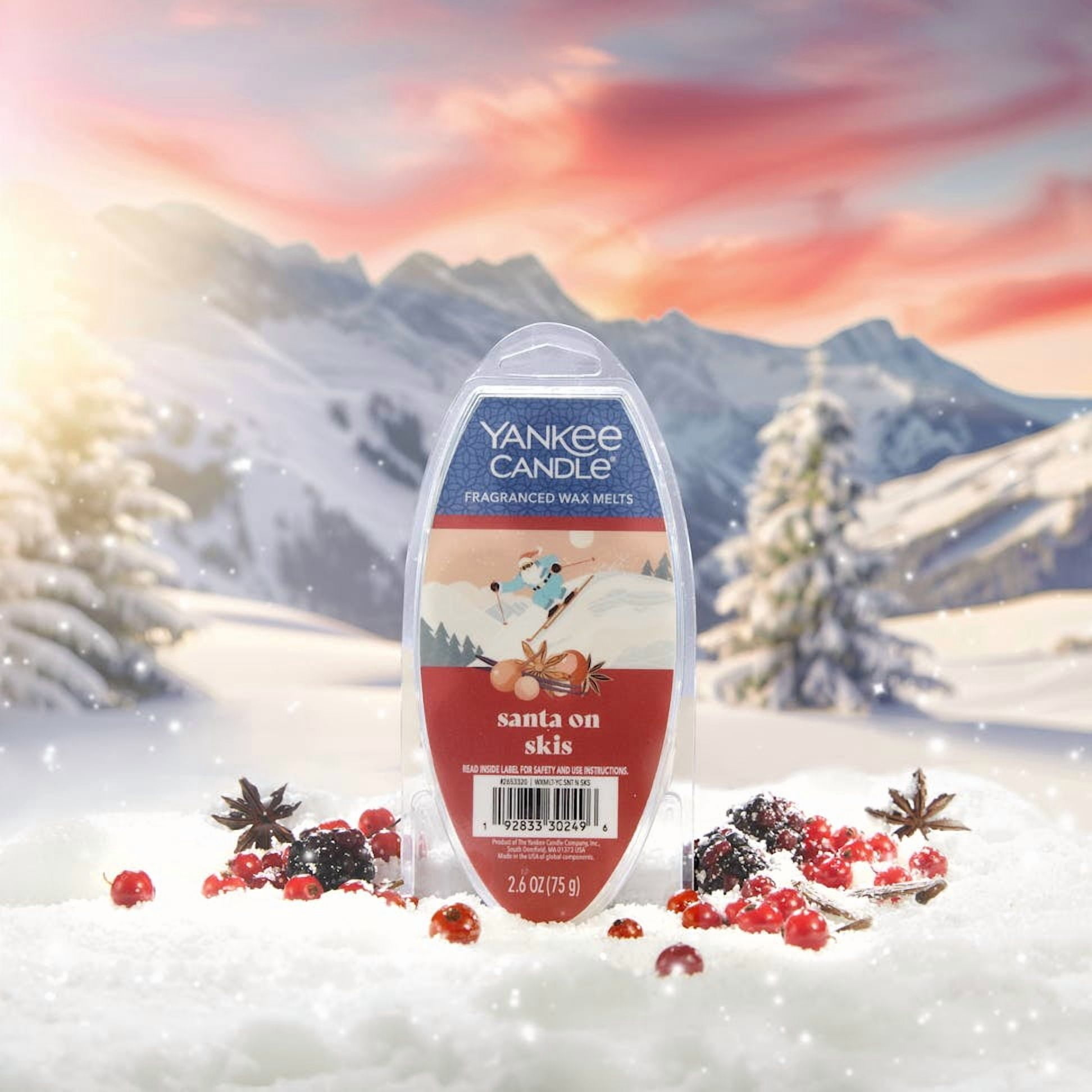 Yankee Candle Santa on Skis Fragranced Wax Melts, 6 Wax Spheres per Package, Pack of 6 (36 Cubes Total)