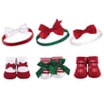 thumbnail image 1 of Set de regalo de diadema y calcetines para bebés Hudson Baby Christmas, 1 of 1