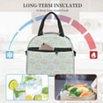 thumbnail image 5 of Goofa Flora Daisy Cactus Pattern Lunch Bag ,Insulated Lunch Box, Small Leakproof Cooler Food Lunch Containers Reusable High Capacity Lunch Tote Bags, 5 of 8