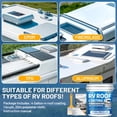 thumbnail image 3 of Revestimiento de techo para caravanas LUVBOATE, sellador solar reflectante, 15 L, blanco, 3 of 7