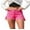 Hot Pink, variant on Womens Jorts Denim Mid-Low Waisted Loose Y2k Bermuda Jeans Shorts Country Concert Outfit Hot Pink, Size M
