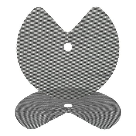 Supvox 2Set Lazy Susan Shelf Liner Black Circle Versatile Fit Non Slip Mats for Kitchen Users