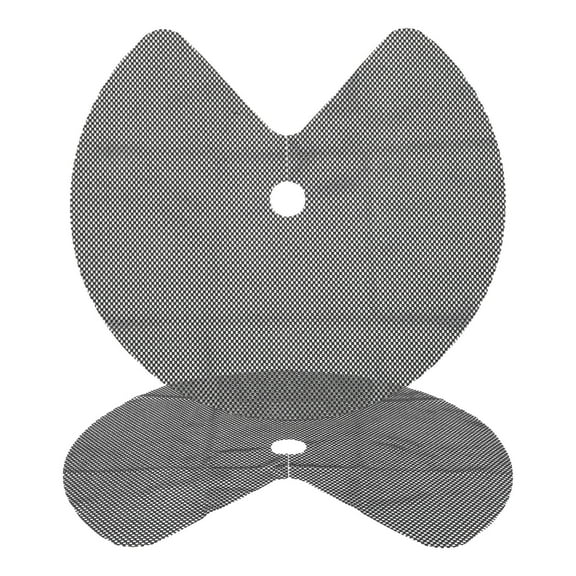 Supvox 2Set Lazy Susan Shelf Liner Black Circle Versatile Fit Non Slip Mats for Kitchen Users