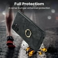 thumbnail image 2 of Fit for Samsung Galaxy A13 4G Case Card Pocket 360° Rotatable Ring Holder Kickstand, Shockproof Drop Resistant PU Leather Soft TPU Back Protective Phone Case For Samsung Galaxy A13 4G, Black, 2 of 8