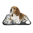 thumbnail image 2 of PKQWTM Black and White Paris Street Elegant Woman Pet Dog Cat Bed Pee Pads Mat Cushion Potty Dogsblankets Crate Bed Kennel 20x24 inch, 2 of 3
