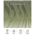 thumbnail image 7 of Sage Green Bed Skirt California King Size 16" Drop and Beige Ombre Color Gradient Ruffled Wrap Around Bed Skirts Adjustable Elastic Bedskirt Dust Ruffle for California King Size Bed, 7 of 7