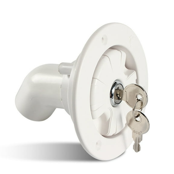 RV Gravity Inlet Cover with Lock Water Tank Fill Port Car Modification Accessories