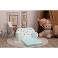 thumbnail image 3 of Delsit Kids Couch for Toddlers - 2 in 1 Convertible Foam Sofa to Lounger, Comfy Flip Out Lounge Chair for Children, Made in Europe, 3 of 9