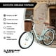 thumbnail image 2 of Bicicleta Urbana R26 Con Canasta Frenos De Pinza Marco De Acero Vintage Xtreme Life verde claro, 2 of 7
