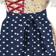 thumbnail image 5 of Lenago Womens Apron Dresses For Women Oktoberfest Costumes Multiple Color Schemes Square Collar Short Sleeves Dirndl Dresses German Dresses Festival Bavarian Costume Beer Carnival Women Party Dresses, 5 of 9