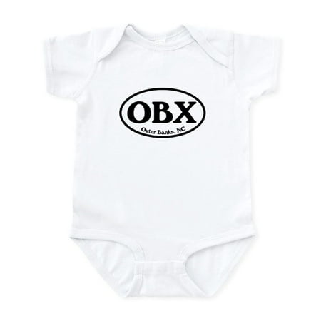 

CafePress - OBX Outer Banks NC Oval Infant Bodysuit - Baby Light Bodysuit Size Newborn - 24 Months