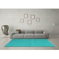 thumbnail image 3 of Ahgly Company Indoor Rectangle Abstract Turquoise Blue Contemporary Area Rugs, 7' x 10', 3 of 4