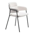thumbnail image 5 of Marcel Dining Chair Cream Dining Chair, Modern Style, Shearling style fabric, Plywood, Indoor Dining, 5 of 13