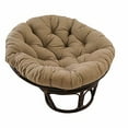 thumbnail image 2 of International Caravan Furniture Piece 42-Inch Rattan Papasan Chair with Solid Twill Cushion, 2 of 4