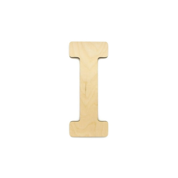 Essentials By Leisure Arts Arts Wood Letter 9.5" Birch I