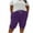 #07 Purple 【Mix, Match & Rotate: Stock Up on Daily Colors】, variant on Women's Plus Size Knee‑Length Shorts, Elastic Drawstring Waist Cotton Blend Shorts with Pockets, Lightweight Sport Shorts for Summer Fitness Daily | TruHer,Army Green L