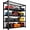 wire 72"Hx35.4"Wx15.7"D, variant on Shelving Unit, Heavy Duty Metal Adjustable Storage, Steel Shelves, Industrial Shelves for Heavy Tools and Equipment, Ideal for Garage, Basement,
