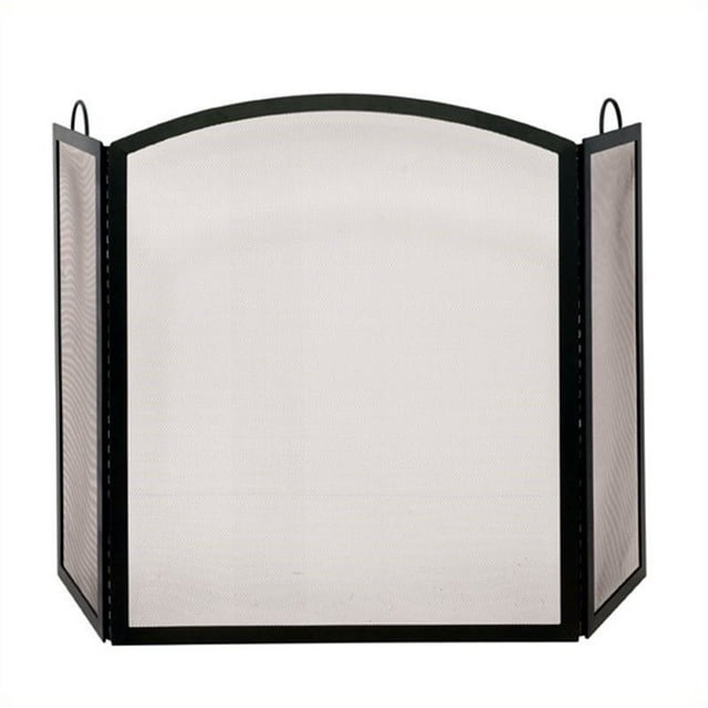 Uniflame 3 Fold Wrought Iron Black Arch Top Large Screen