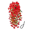 thumbnail image 5 of Dbuoem Hanging Artificial Morning Glory Fake Flower Wedding Party Garden Wall Hanging Faux Flower Decoration, 5 of 8