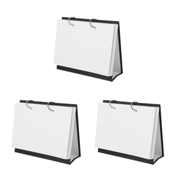 OUNONA 3pcs Detachable Flip Calendar with Blank Pages A5 Desk Calendar for Creative Projects Planner