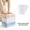 B, variant on Voglyf Vacuum Storage Bags, Jumbo Cube (31.5x23.6x12.6 Inch), Extra Large Vacuum Seal Bags for Clothing, Comforters, Blankets, Pillow, Bedding, Sweater, No Pump Compression Cube, Cream(A)