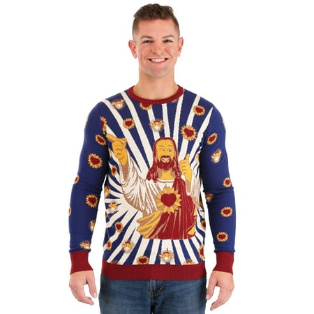 Adult Jay and Silent Bob Buddy Christ Ugly Christmas Sweater | Walmart  Canada
